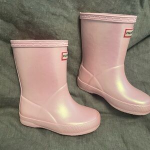 Toddler Hunter rain boots size 7 Pink